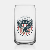 Retro American Eagle  Blikvorm Glas (Voorkant)
