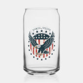 Retro American Eagle  Blikvorm Glas (Achterkant)