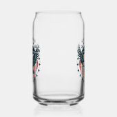 Retro American Eagle Blikvorm Glas (Rechts)