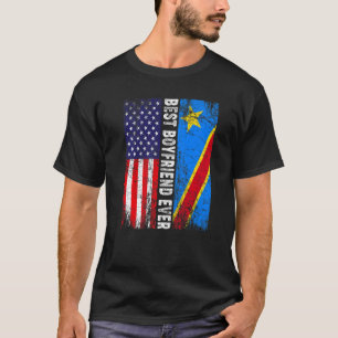 Retro American Flag Congo Flag Beste Boyvriend ooi T-shirt
