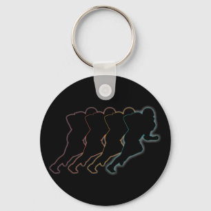 Retro American football Artwork Sleutelhanger