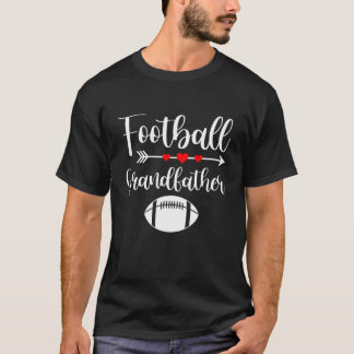 Retro American Football Grandfather Sports Footbal T-shirt