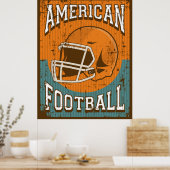 Retro American Football Poster (Keuken)