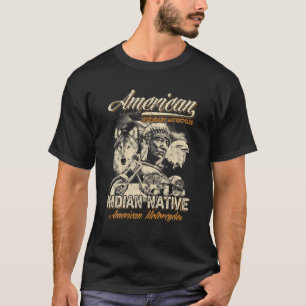 Retro American Legendary Motorcycle Indian Old Bi T-shirt