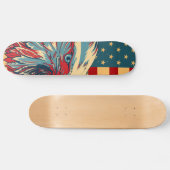 Retro American Pariotic Eagle Flag Skateboard (Horizontaal)