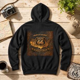 Retro America's Snelweg 100 Jaar Kaart Hoodie