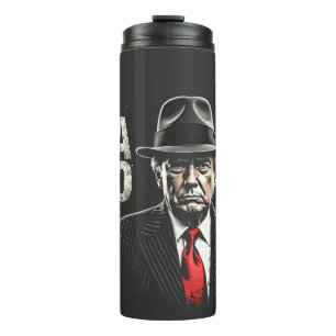 Retro Amerikaanse Donald Trump FAFO USA Vlag Patri Thermosbeker