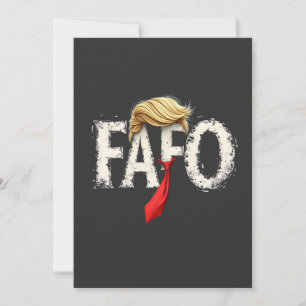 Retro Amerikaanse Donald Trump FAFO VS-vlag Patrio Kaart