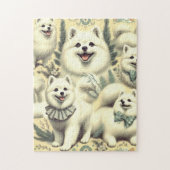 Retro Amerikaanse Eskimo illustratie Legpuzzel (Verticaal)