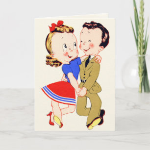 Retro Amerikaanse militaire Valentijnsdag Kaart