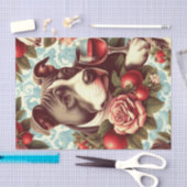 Retro Amerikaanse Pit Bull Terrier Illustratie Tissuepapier (Craft)