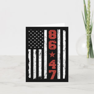 Retro Amerikaanse vlag 86 47 Kaart