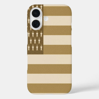 Retro Amerikaanse Vlag iPhone 16 Hoesje