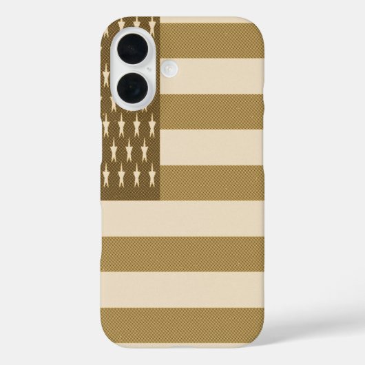 Retro Amerikaanse Vlag  Case-Mate iPhone Case (Achterkant)