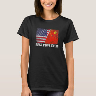 Retro Amerikaanse Vlag China Vlag Beste Poppen ooi T-shirt