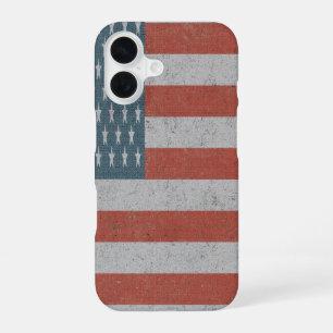 Retro Amerikaanse Vlag iPhone 16 Hoesje