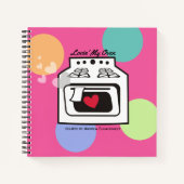 rétro amour four livre de cuisine personnel recett (Devant)