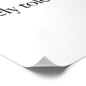 Retro amper verdraaglijk grappig citaat voor werk poster (Hoek)