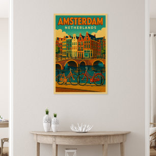 Retro Amsterdam Nederland Perfect Poster