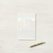 Retro Amsterdam Nederland Post-it® Notes (Op bureau)