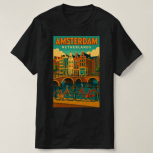 Retro Amsterdam Nederland T-shirt