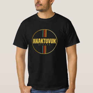 Retro Anaktuvuk pas stad Alaska staat 70 T-shirt