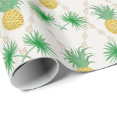Retro, ananas cadeaupapier (Rol Hoek)