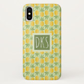 Retro-ananassen | Monogram Case-Mate iPhone Case (Achterkant)