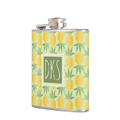 Retro-ananassen | Monogram Heupfles (Links)