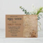  Retro Ancient Map Klassiek Vrijgezellenfeest Kaart (Staand voorkant)