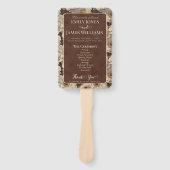 Retro Anemones Sparkle Destination Wedding Handwaaier (Voorkant)