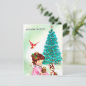 retro Angel kaart toevoegen (Staand voorkant)