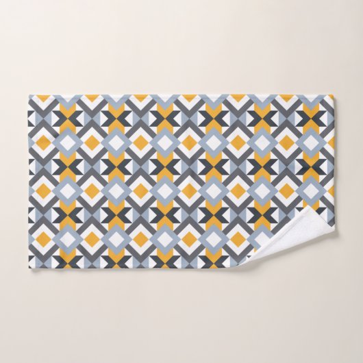 Retro Angles Abstract Geometric Pattern (Serviette à main)