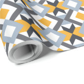 Retro Angles Abstract Geometric Pattern Cadeaupapier (Rol Hoek)