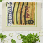 Retro Angus Cattle Theedoek (Gevouwen)