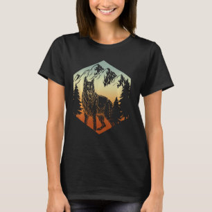 Retro Animal Dog German Shepherd T-shirt