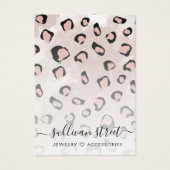 Retro Animal Print Earings Display Kaart (Voorkant)