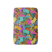 Retro Animal Silhouettes Patroon Badmat (Voorkant Verticaal)