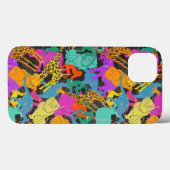 Retro Animal Silhouettes Patroon Case-Mate iPhone Case (Achterkant (horizontaal))