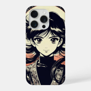 Retro Anime Meisje Vintage Manga iPhone Hoesje iPhone 15 Pro Hoesje