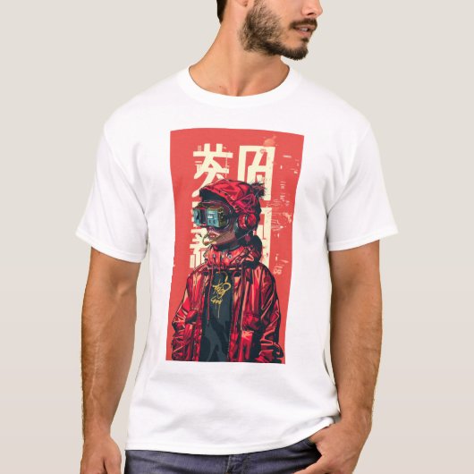 Rétro Anime MPC Music Player Billboard T-shirt (Devant)