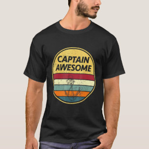 Retro Anker Zeilboot Zeilkapitein T-shirt