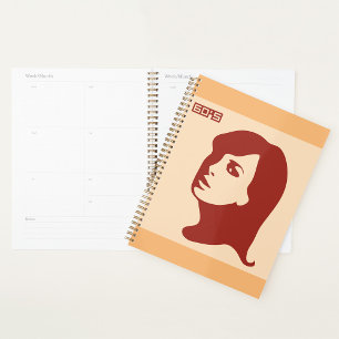 Rétro années 1960 minimaliste femme Illustration A