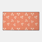 Rétro années 70 Orange Groovy Daisy Floral Personn (Recto)