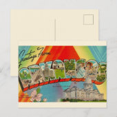 Retro ansichtkaart van Arkansas Postcard Briefkaart (Voorkant / Achterkant)