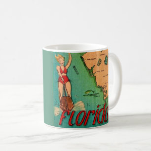 Retro ansichtkaart van Florida Koffiemok