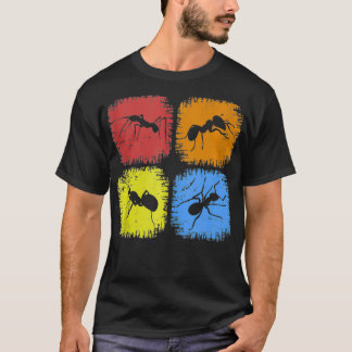 Retro Ant Animal Grunge Insect Zoo Entomoloog Vi T-shirt