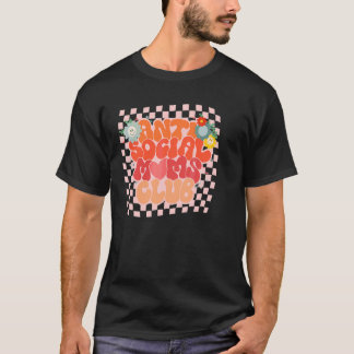 Retro  Anti Sociale Moeders Club Moederdag T-shirt