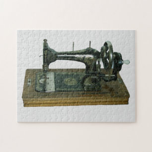 RETRO ANTIEK NAAIMACHINE PUZZEL