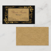 Retro Antiek Visitekaartje (Voorkant / Achterkant)